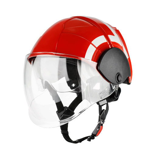 Casco rescate multinorma + doble pantalla 